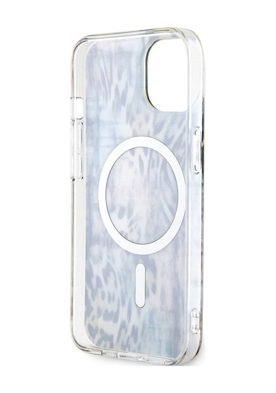 Apple Uyumlu iPhone 14 Kılıf Guess Magsafe Şarj Özellikli Leopar Desenli Kapak