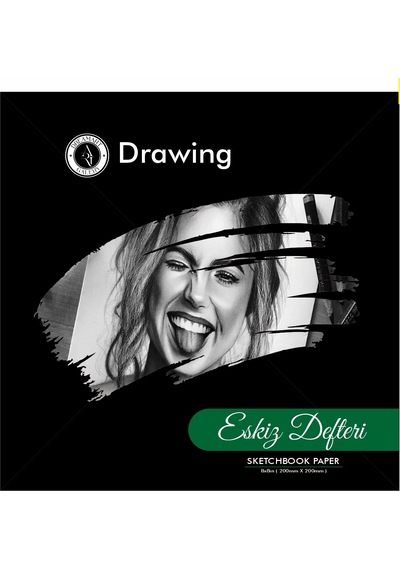 Dreamart Galery Eskiz Defteri 20x20 Cm Bej Renk Kağıt, Spiralli Sert Kapak 50 Yaprak Çizim Defteri