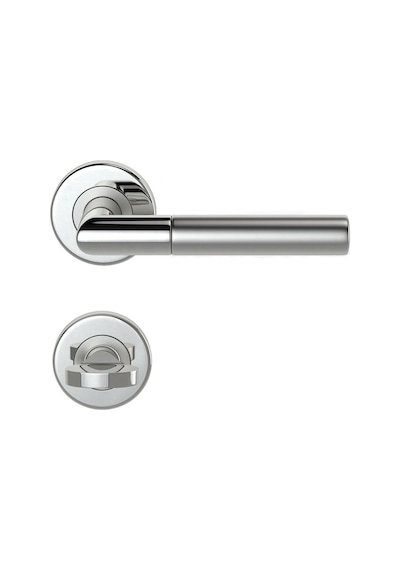 Condi 103 Saten Krom Rozetlı Kapı Kolu Saten Krom Rozetli Wc Tk