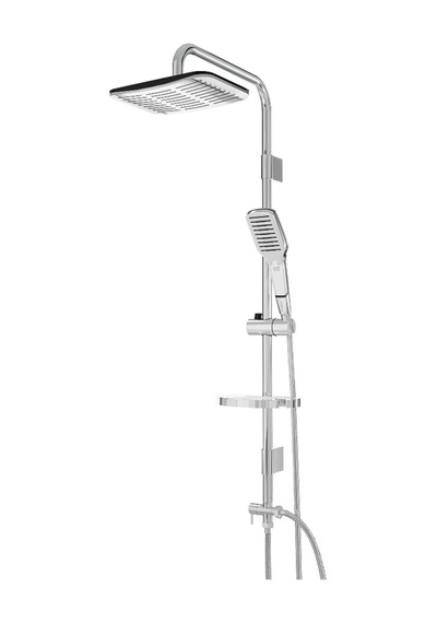 Swing Tepe Başlıklı Duş Seti Komple Krom