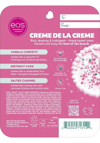 Eos Creme De La Creme Mini Super Balm Dudak Bakım Seti 3x5ml