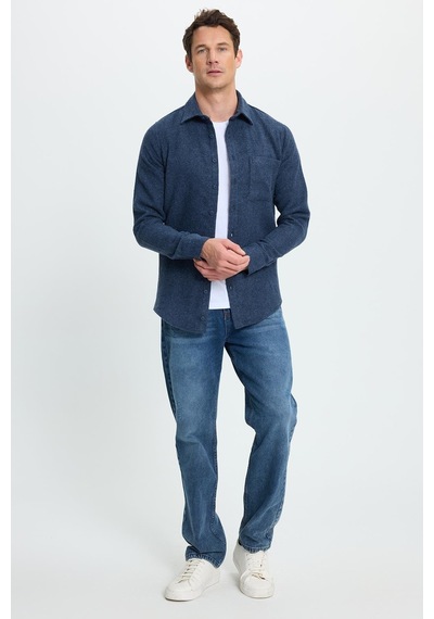 Tudors Erkek Slim Fit Dar Kesim Armürlü Oduncu Cepli Spor Yaka İndigo Gömlek-41860 İndigo Tudors Erkek Slim Fit Dar Kesim Armürlü Oduncu Cepli Spor Yaka İndigo Gömlek-41860 İndigo
