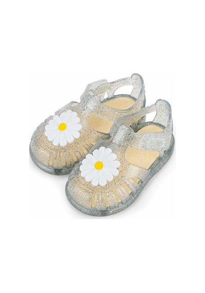 Igor İgor Tobby Gloss Flor Kız Çocuk Çiçek Figür Cırtlı Önü Kapalı Sandalet 10322 Beyaz