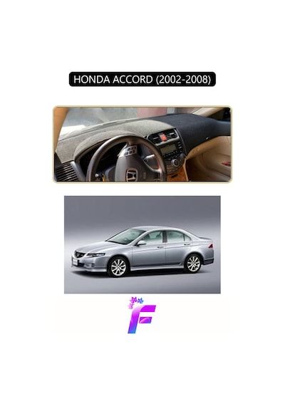 Honda Accord 2002-2008 Uyumlu Torpido Örtüsü Yansıma Önleyici Kolay Montaj Tam Koruma F42