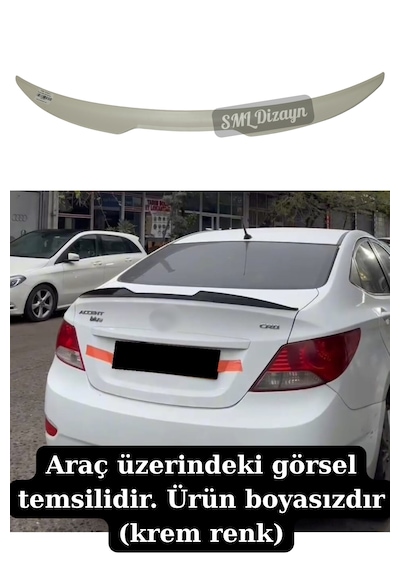 Accent Blue Spoiler Bagaj Üstü Spoyler Spoylır Boyasız 2011-2018