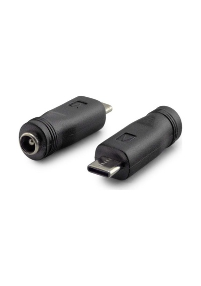 Notebook Adaptör Ucu Çevirici Type-c M To 5.5 2.5 F 10lu Paket Siyah Hdx1340 1 ADET