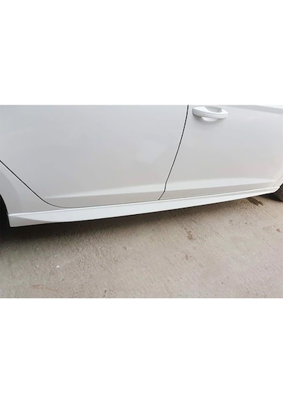 Renault Megane 2 Aero Yan Marşpiyel Seti Mat Siyah Plastik 2 Adet 2002-2009