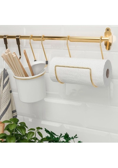 Ikea Hultarp Mutfak Ve Banyo Askısı 80 X 1,6 Cm Altın