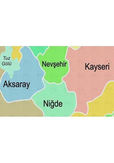 Türkiye Haritası Kanvas Tablo Eğitici ve Öretici Dekoratif Tablo Tablo 3130