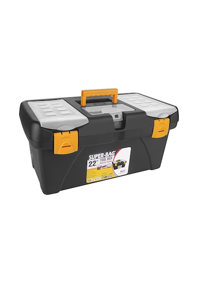 Takım Çantası Alet Kutusu Kapaklı Mini Bölmeli Organizer Dayanıklı Plastik Malzeme 14'' 22