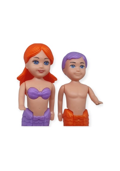Büyülü Deniz Kızı 3 Lü Oyuncak Bebek Seti - Havuz Ve Banyo Eğlencesi - Pembe