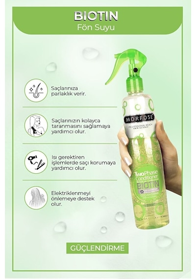 Morfose Biotin Sıvı Saç Kremi 400 Ml 3 Adet