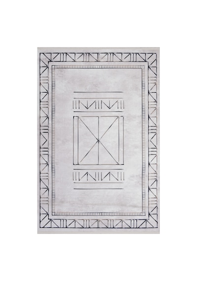 Modern Geometrik Krem Kilim Kaymaz Taban,yıkanabilir,iskandinav Salon&oturma Odası Kilimi Krem Krem