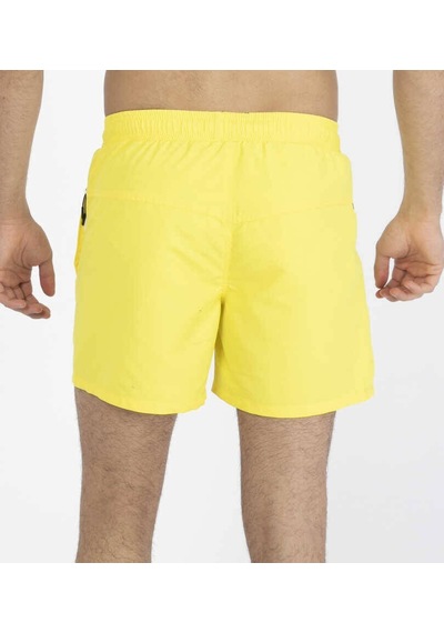 Miami Beach Sarı Su İtici Özellikli Erkek Havuz Deniz Şort Mayo Basic Model 001