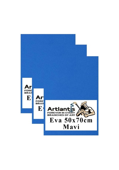 Mavi Eva 50x70 Cm 3 Adet Eva Süngeri Okul Kreş Anasınıfı Elişi Etkinlikleri