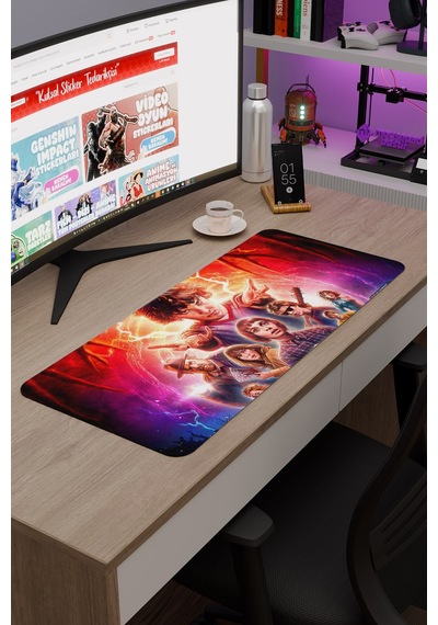 Stranger Things 2 V2 70x30 Xl Gaming Kauçuk Kaymaz Taban Mouse Pad Fare Altlığı