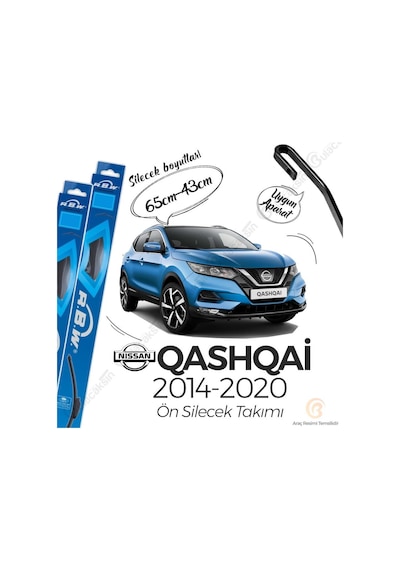 Nissan Qashqai Muz Silecek Takımı (2014-2020) RBW