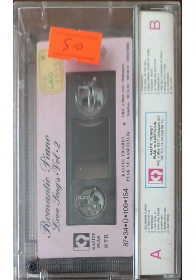Plak Değildir Kaset Tir Romantic Piano Love Song's Vd 2 Kaset