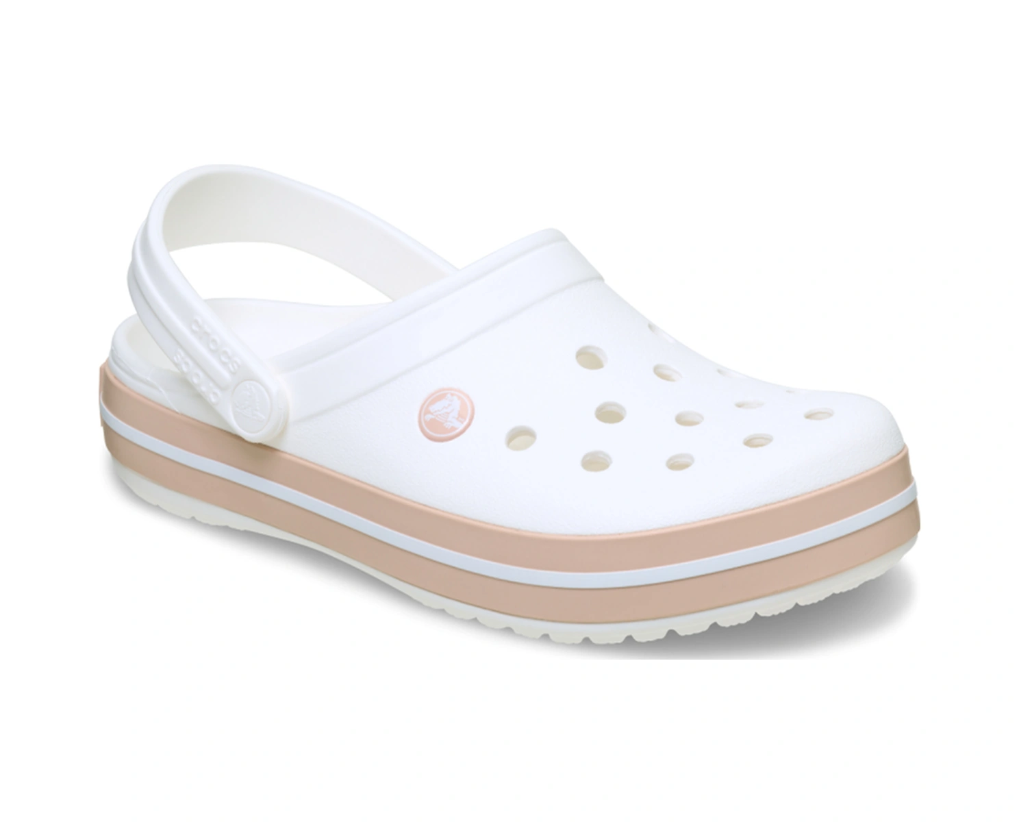 Crocs Crocband Günlük Unisex Terlik Beyaz Pembe Beyaz Pembe