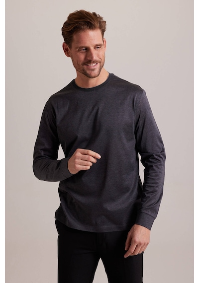 Ysf Erkek Gri Bisiklet Yaka Sweatshirt