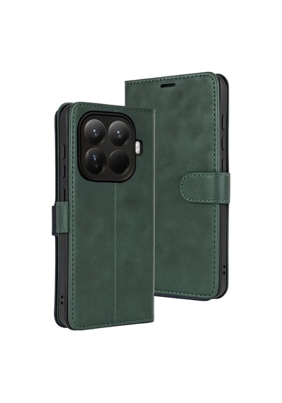 Xiaomi Mi 15t Pro Trend S Plus Kapaklı Kılıf - Yeşil Evimdeyokyok