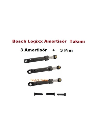 Logixx 8 Bosch Uyumlu Amortisör Çamaşır Makinesi Amortisörü 3 Adet , - 444114226
