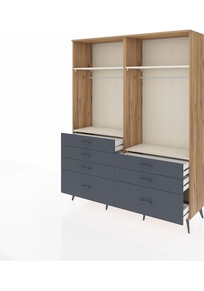 Hyperion Gardrop 4 Raflı 7 Çekmeceli 2 Askılı 176x44x221 Çam-aytaşı/antrasit Aytaşı/antrasit Hyperion Gardrop 4 Raflı 7 Çekmeceli 2 Askılı 176x44x221 Çam-aytaşı/antrasit Aytaşı/antrasit