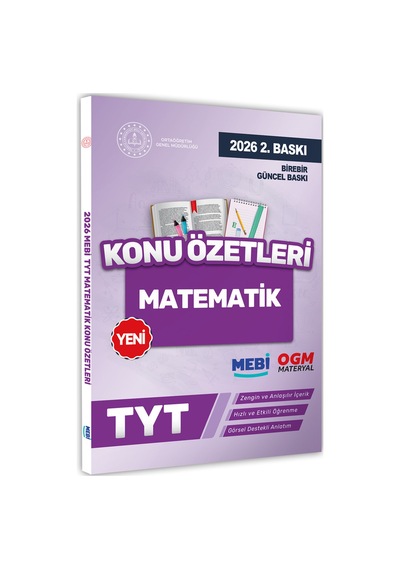 2026 YKS-TYT Mebi-ogm Matematik Pratik Konu Özet Kitabı Renkli A4 Boyut Görsel Destekli Baskı Ücreti
