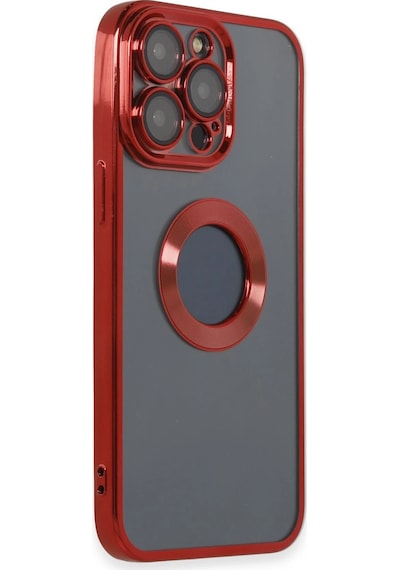 Newface - 45 - Apple iPhone Uyumlu 14 Pro Kılıf Slot Silikon - Aconcept - - Kırmızı
