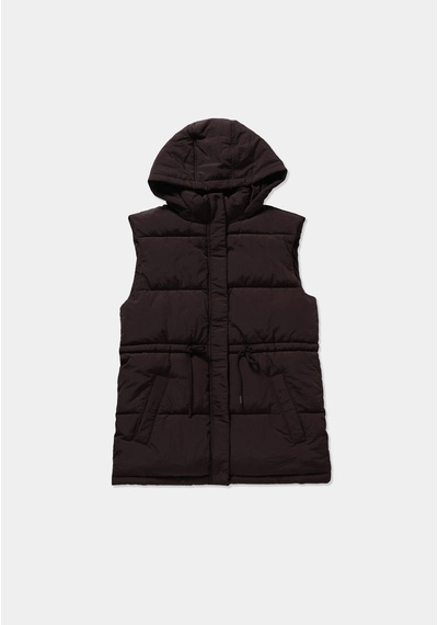Colin's Colins Regular Fit Kapüşonlu Fermuarlı Astarlı Suya Dayanıklı Kadın Mor Yelek Cl1080803 Q1.v1 Dpl Dark Plum