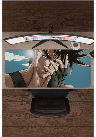 Jojo No Kimyou Na Bouken V3 - 90x40 Xxl Gaming Kauçuk Kaymaz Taban Mouse Pad Fare Altlığı