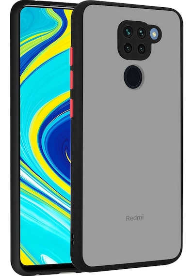 Xiaomi Redmi Note 9 Kilif Lens Korumali Mat Silikon Kapak 400012293