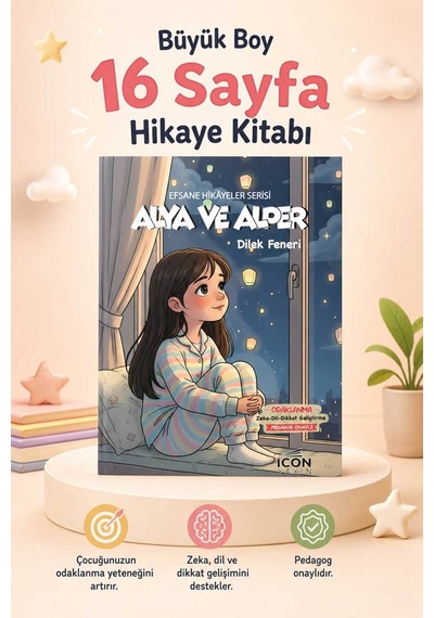 Alya Ve Alper - 16 Sayfa Eğitici Çocuk Hikaye Kitabı - Hediyeli