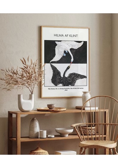 Çerçevesiz Poster Hilma Af Klint Kuğu