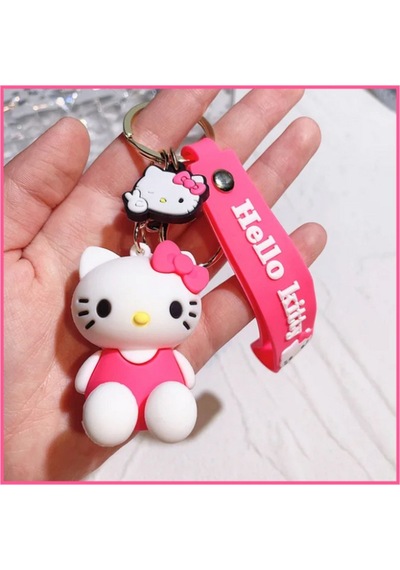 Toyfest 3 Boyutlu Slikon Hello Kitty Figürlü Anahtarlık