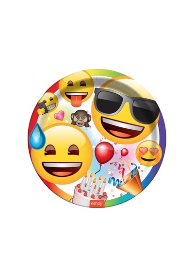 Emoji Parti Tabak 8'li Diğer