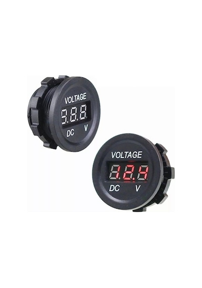 28 Mm 8 Volt - 32 Volt Arası Çalışabilen Pano Tipi Voltmetre N11.869