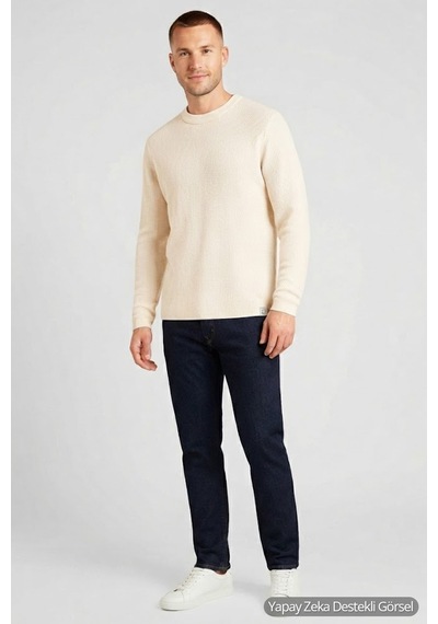 Jack & Jones Jorfrederiksberg Erkek Kazak Ekru