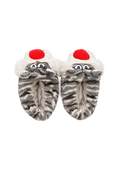 Twigy Silvo Erkek Hayvanlı Panduf Gri 41/46 EE0525 Gri