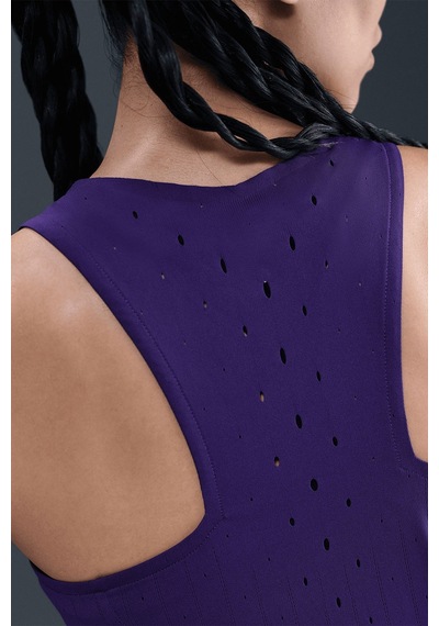 Nike Dri Fit Aeroswift Running Adv Singlet Tank Top Purple Lazer Kesim Koşu Atleti Mor
