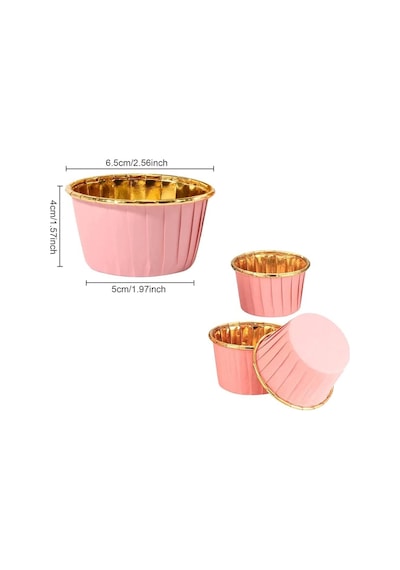 Dolphin Muffin Kağıt Karton Mor Puantiyeli Cupcake Kek Kalıbı Kapsülü Kabı - 50 Adetlik 3 Paket