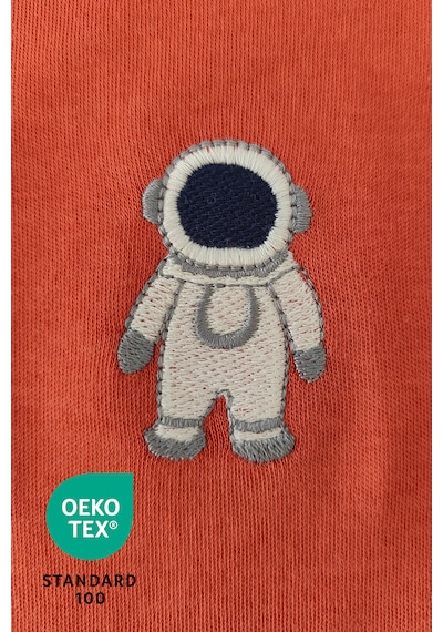 Luppinos Space 3lü %100 Pamuk Nakışlı Bebek Body Set Çok Renkli