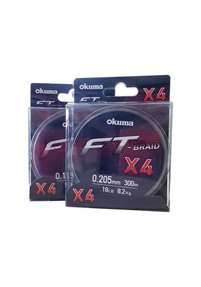 Okuma Ft-x4 Braided Line 300 Mt Grey Örgü Ip Misina