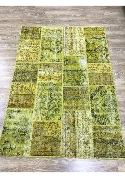 Hoom Rugs Patchwork Sarı Kb El Dokuma Kilim