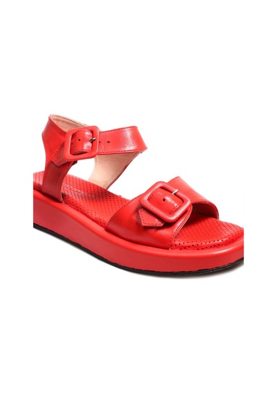 Fast Step Hakiki Deri Kadın Klasik Sandalet 710za150 001