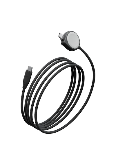 Energea Flow Duo Watch 2in1 1.5m 60w Type-c To Type-c Ve Watch Pd Hızlı Şarj Kablo - Siyah