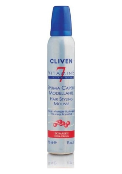 Cliven Natura 7 Vitaminli Ekstra Güçlü Şekillendirici Saç Köpüğü 200 ML