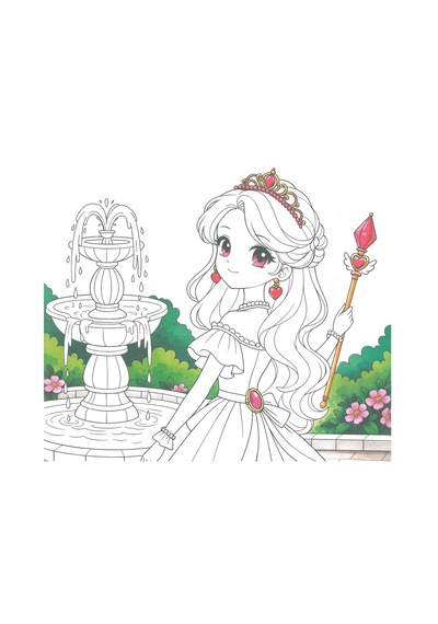 4e Anime Princess Boyama Kitabı Pembe