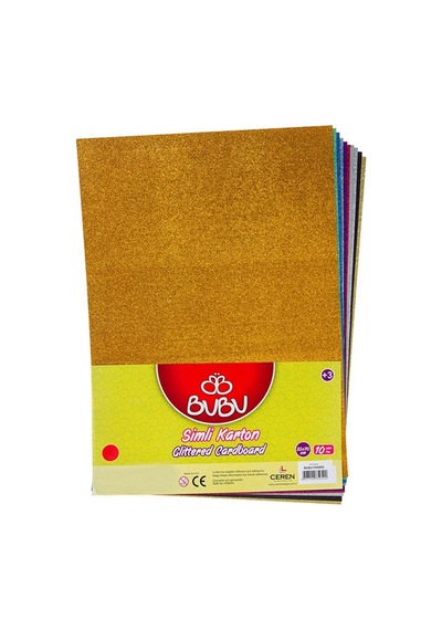 Bu-bu Karton Simli 10 Lu 50x70 Karışık Renk Bubu-fk0003 Çok Renkli