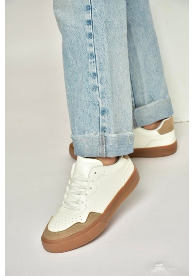 Fox Shoes Y973890109 Beyaz/vizon Spor Ayakkabı Sneakers Beyaz - Vizon